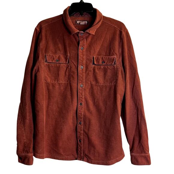 Carbon2Cobalt Other - Carbon 2 cobalt button down casual long sleeve shirt size size M rust orange